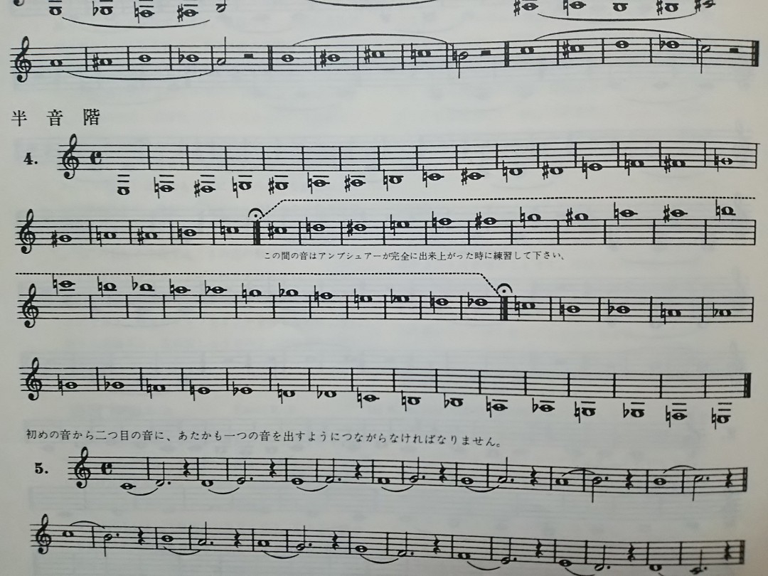 半音階の楽譜