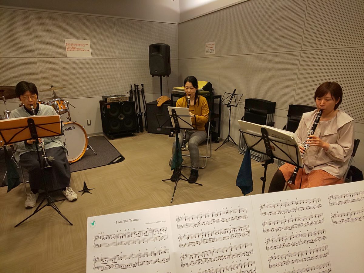クラリネットだけでの響きを楽しむバンドアンサンブルメンバー