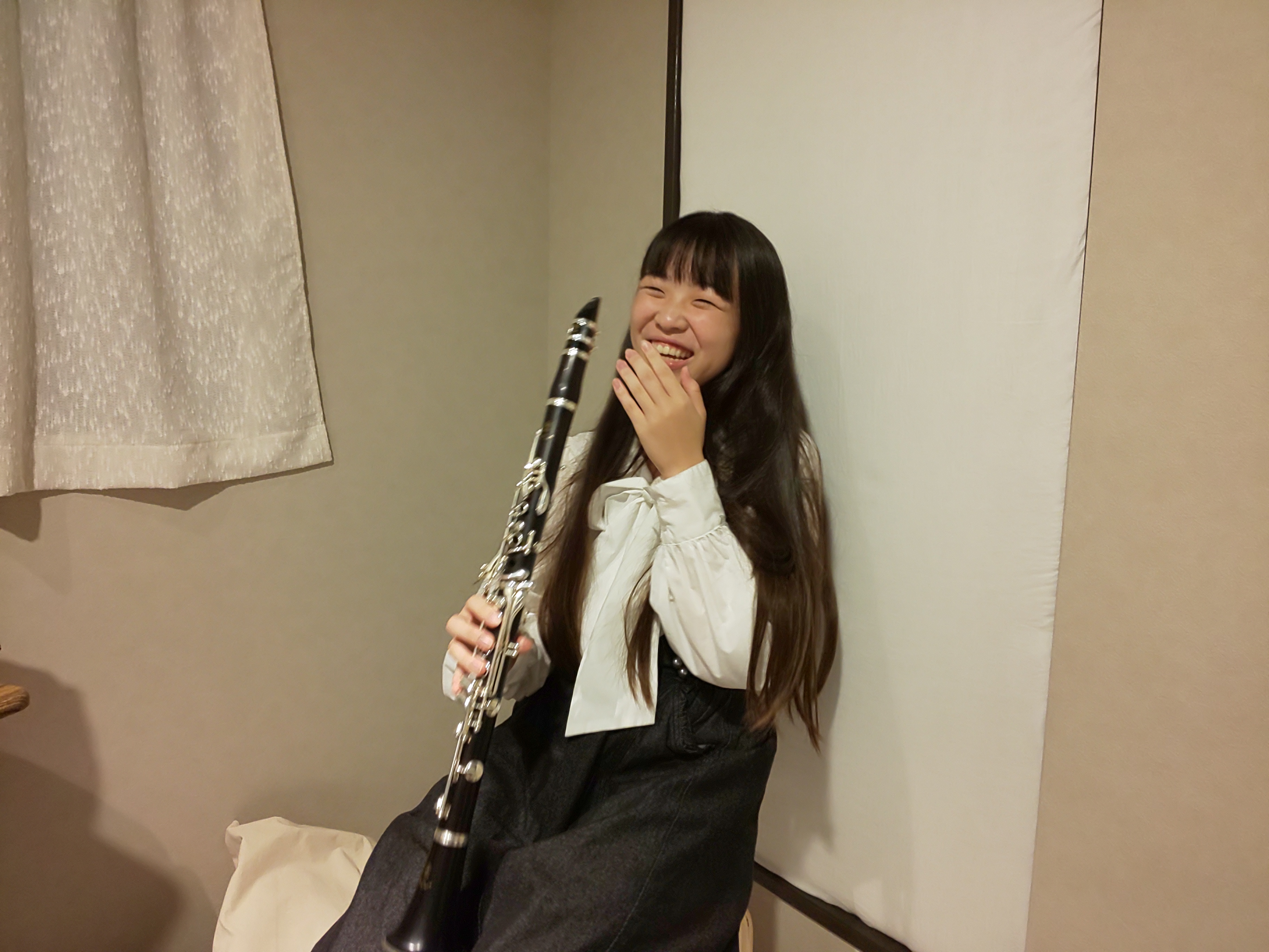 レッスン中とても楽しそうな生徒